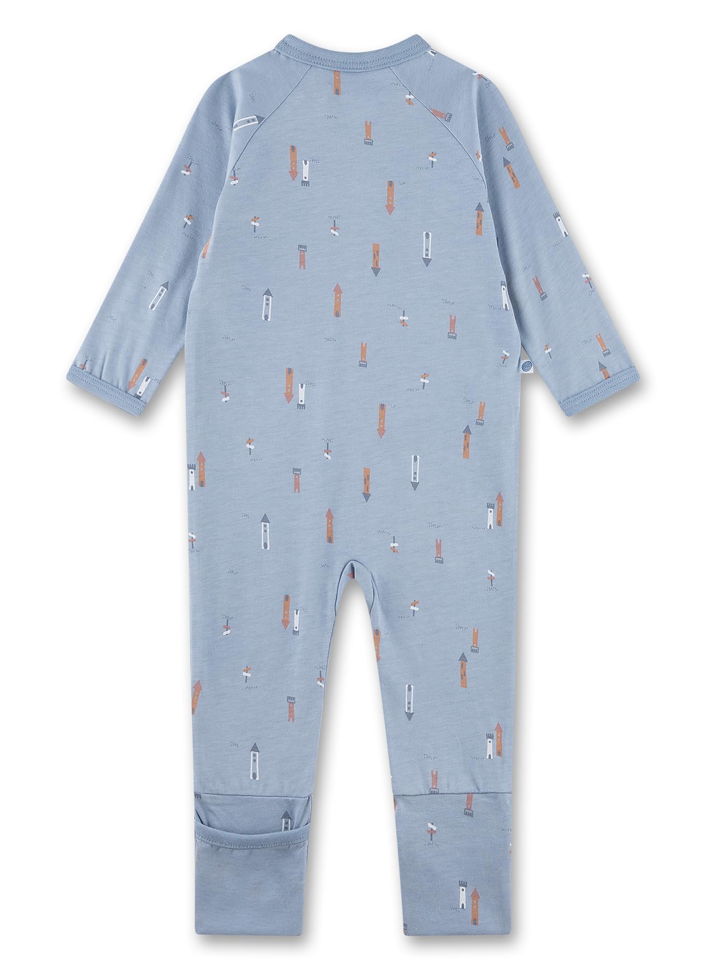 sanetta-baby-strampler-blau-turm-bio-baumwolle-baby-overall-f-r-jungen image 2
