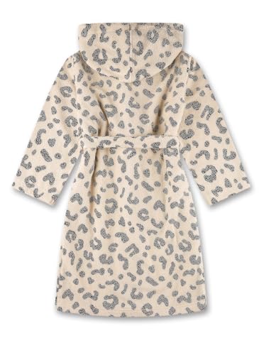 sanetta-m-dchen-bademantel-beige-mit-leo-muster-aus-baumwoll-mix image 5