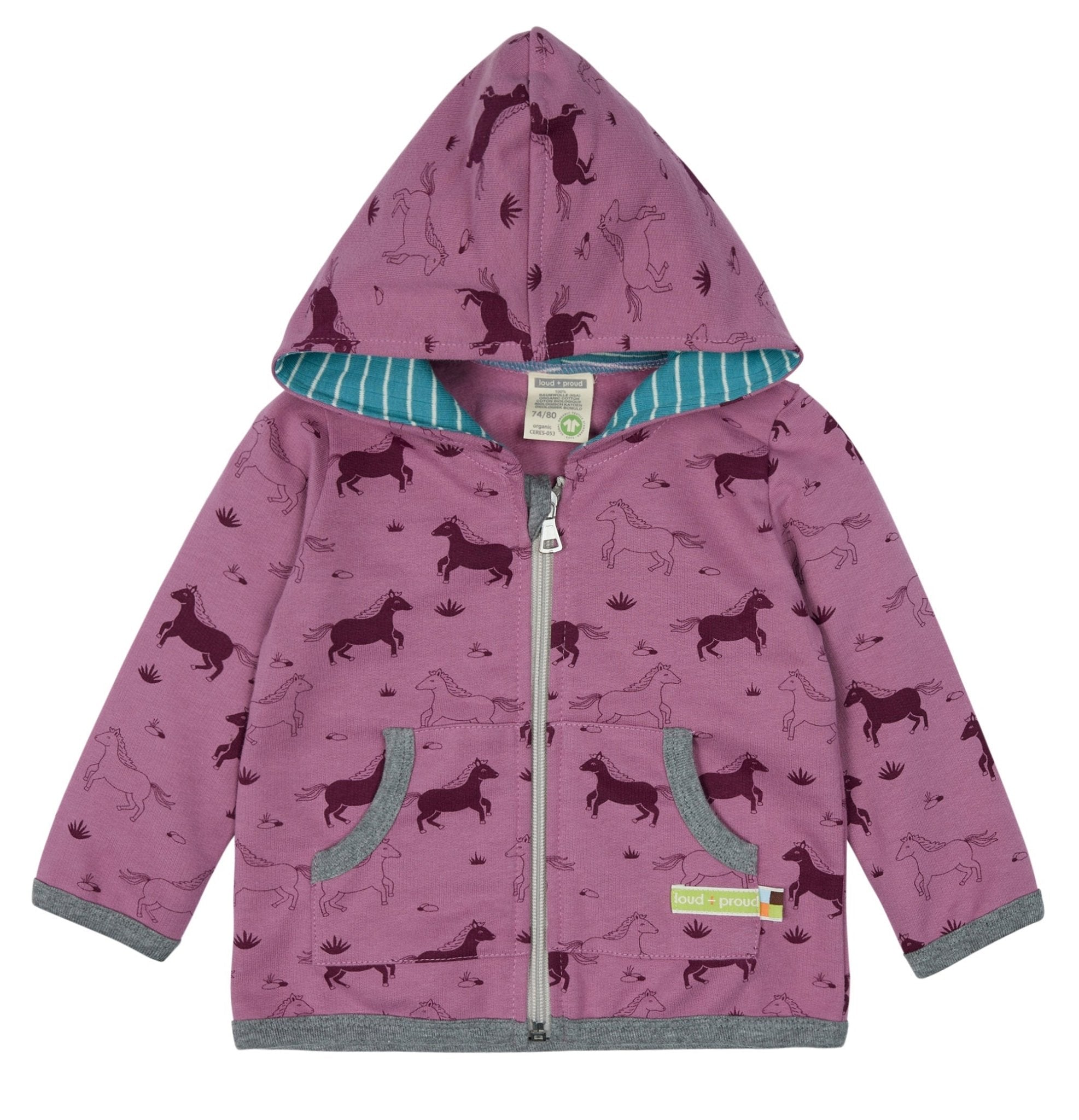 loud-proud-jacke-druck-kinder-sweatjacke-mit-kapuze image 3