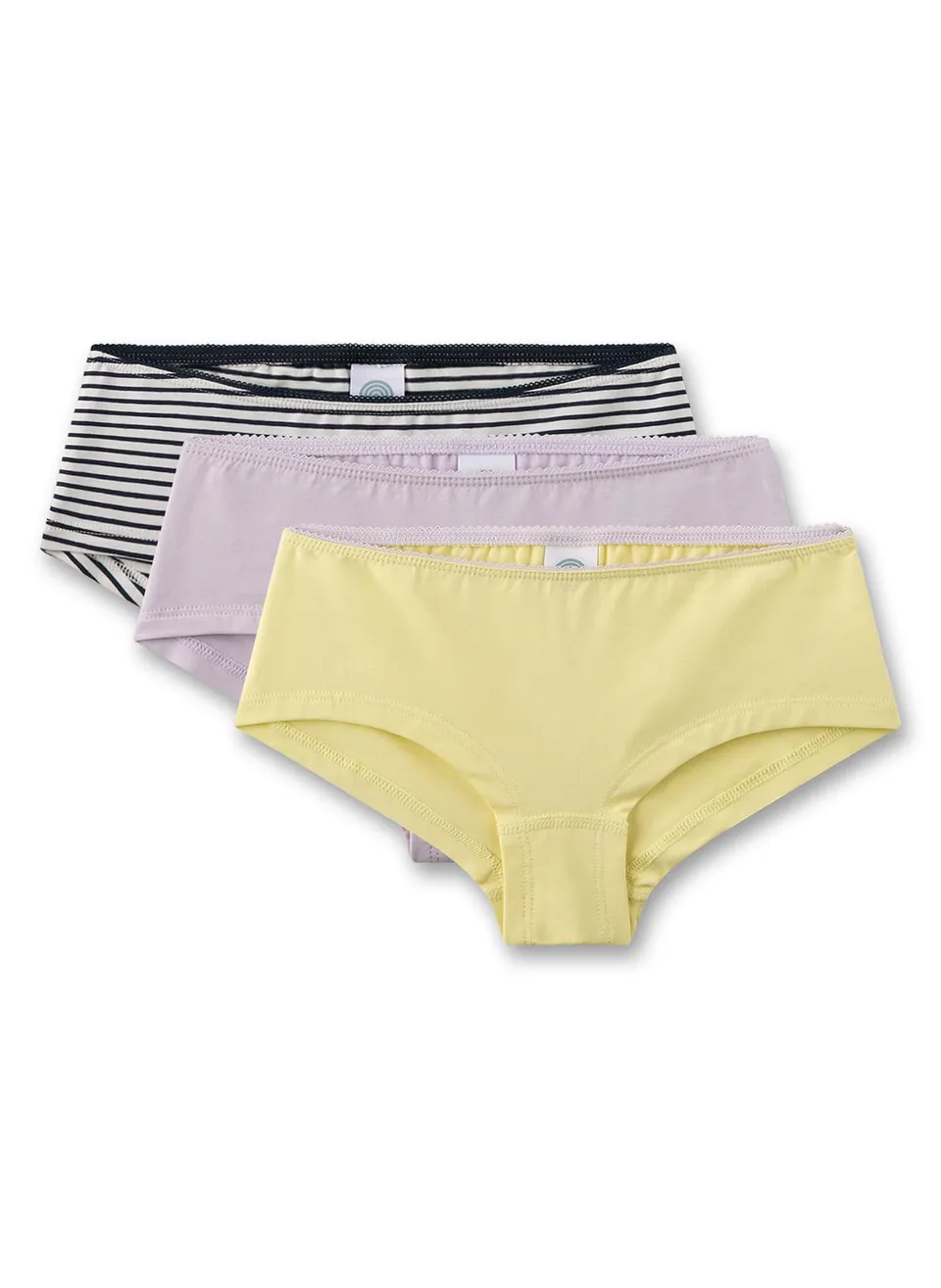 sanetta-m-dchen-hipster-dreierpack-gelb-rosa-ringel-3er-set-unterhose-m-dchen-au image 1