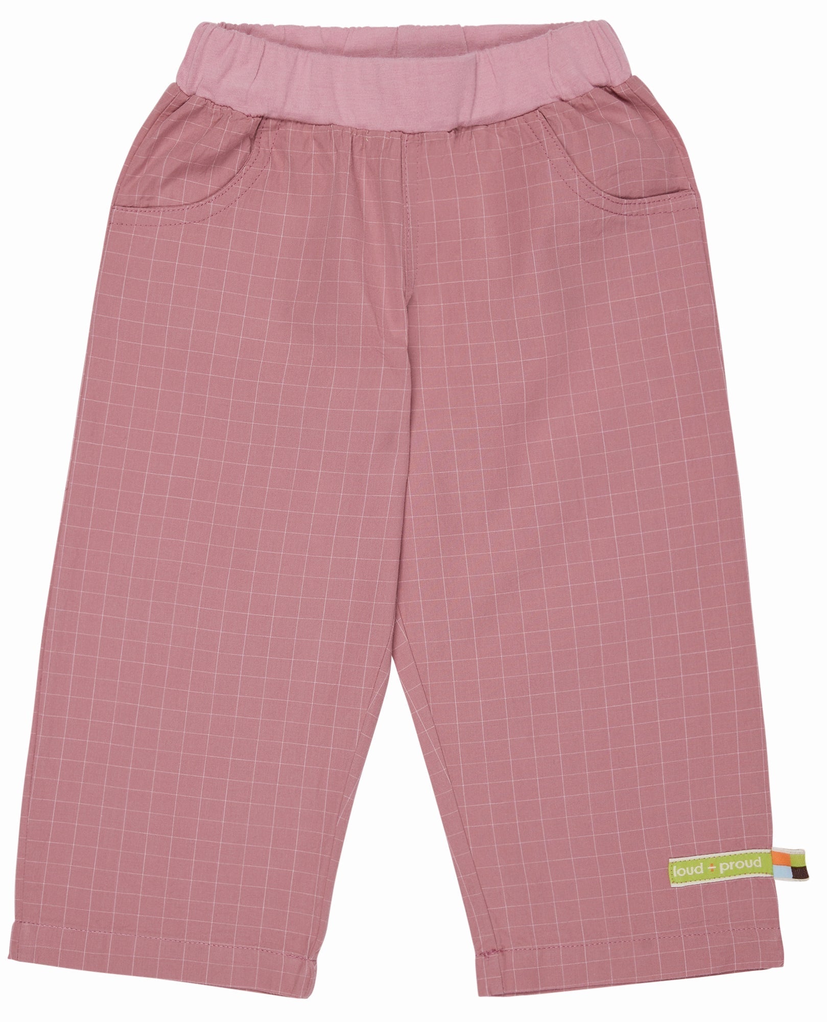 loud-proud-hose-aus-feinem-karo-kinder-popeline-hose image 1