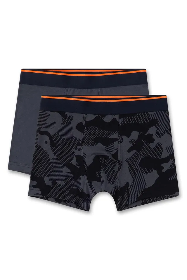 sanetta-jungen-hipshorts-doppelpack-dunkelblau-dunkelgrau-camouflage-unterhose image 1