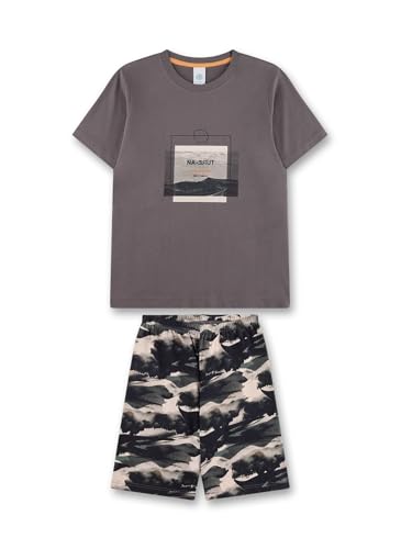 sanetta-jungen-schlafanzug-kurz-grau-pyjamaset-aus-baumwolle image 4