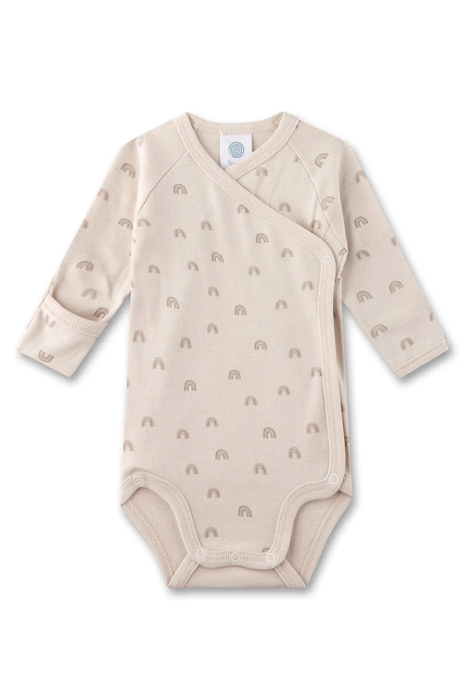 sanetta-baby-wickelbody-beige-regenbogen-unisex-wickelbody-aus-bio-baumwolle image 1