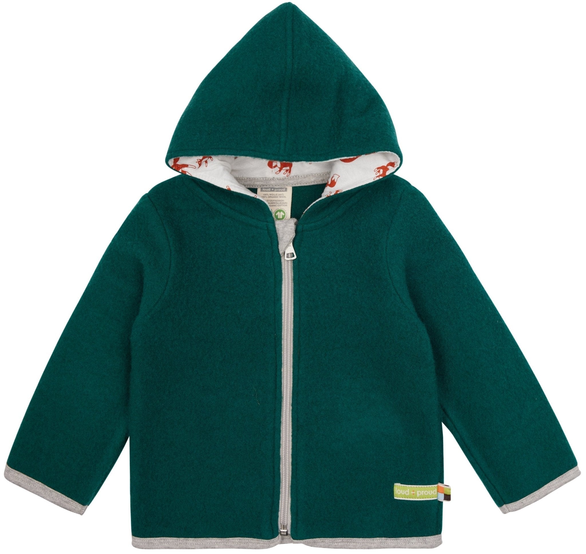 loud-proud-wollfleece-jacke-mit-kapuze-bio-wollfleece-jacke-mit-rei-verschluss image 1
