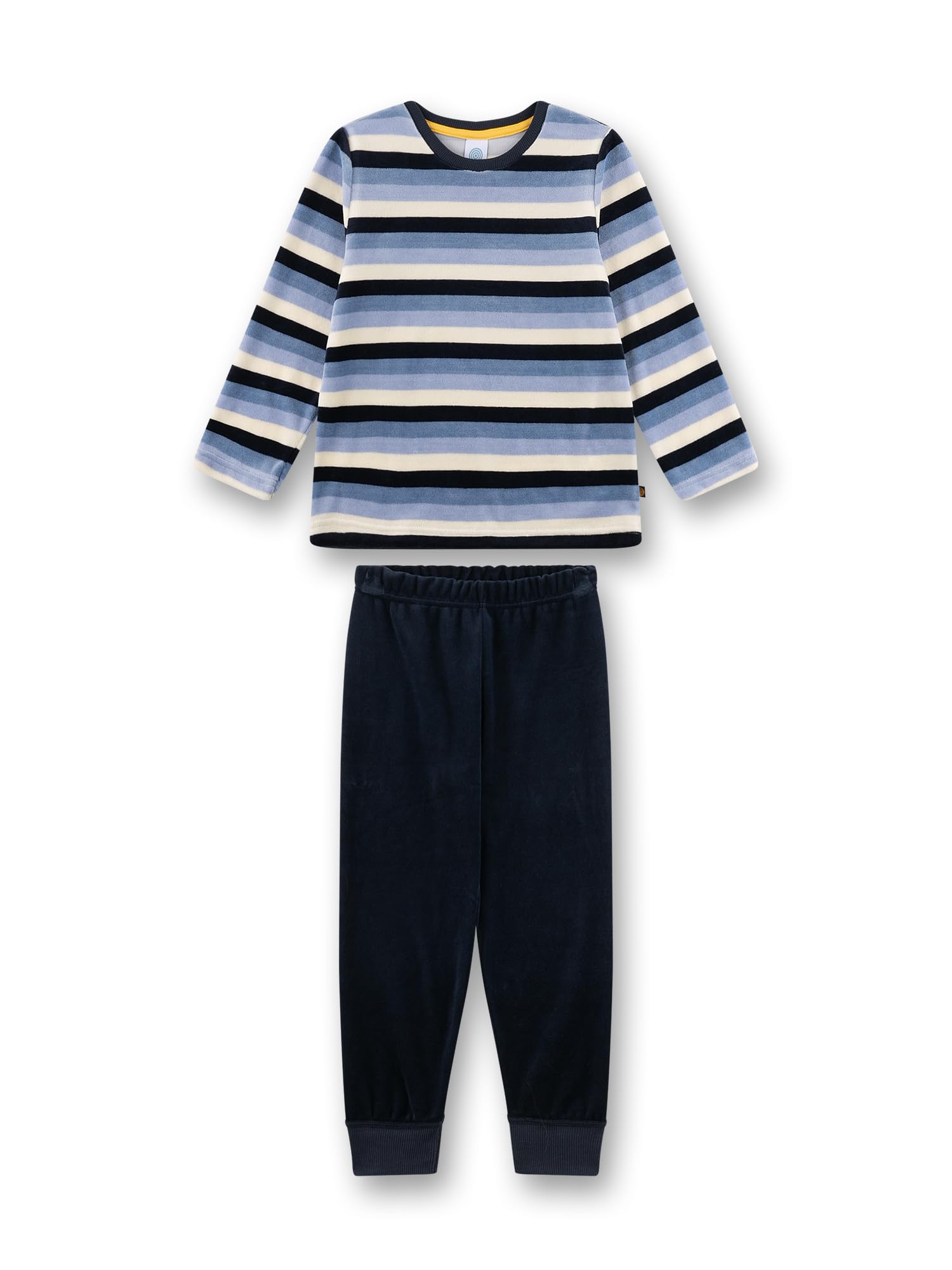 sanetta-jungen-schlafanzug-blau-ringel-aus-nicki-lang image 1