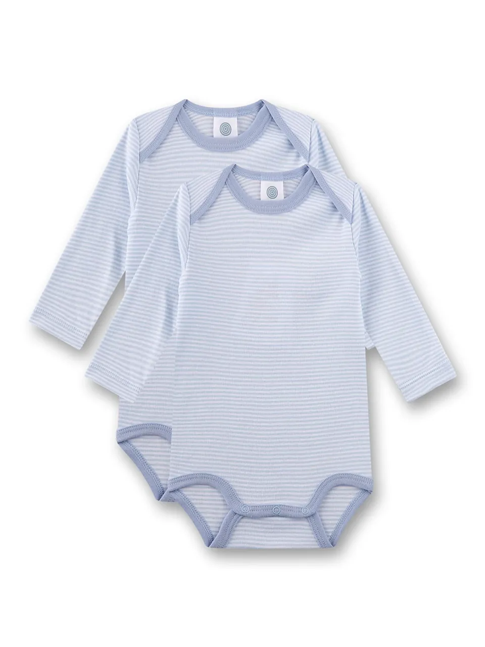 sanetta-baby-body-doppelpack-langarm-blau-wei-streifen-f-r-jungen-aus-100-bio-ba image 1