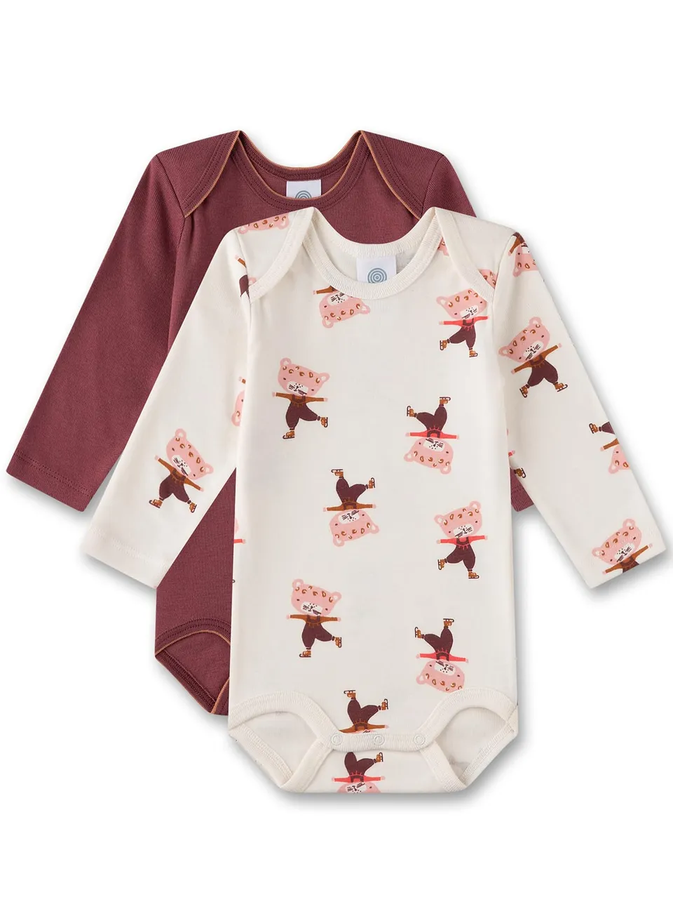 sanetta-baby-body-langarm-doppelpack-rosa-off-white-katze-2er-set-baby-body-m-dc image 1