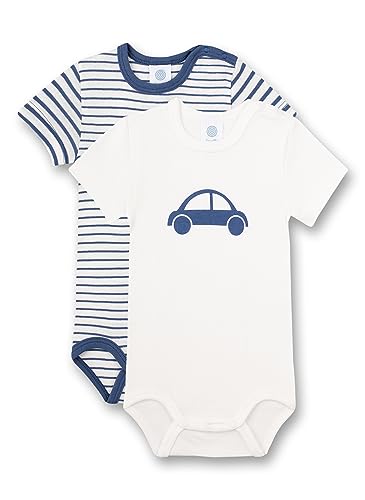 sanetta-baby-body-halbarm-doppelpack-wei-blau-ringel-auto-bio-baumwolle-2er-set image 4