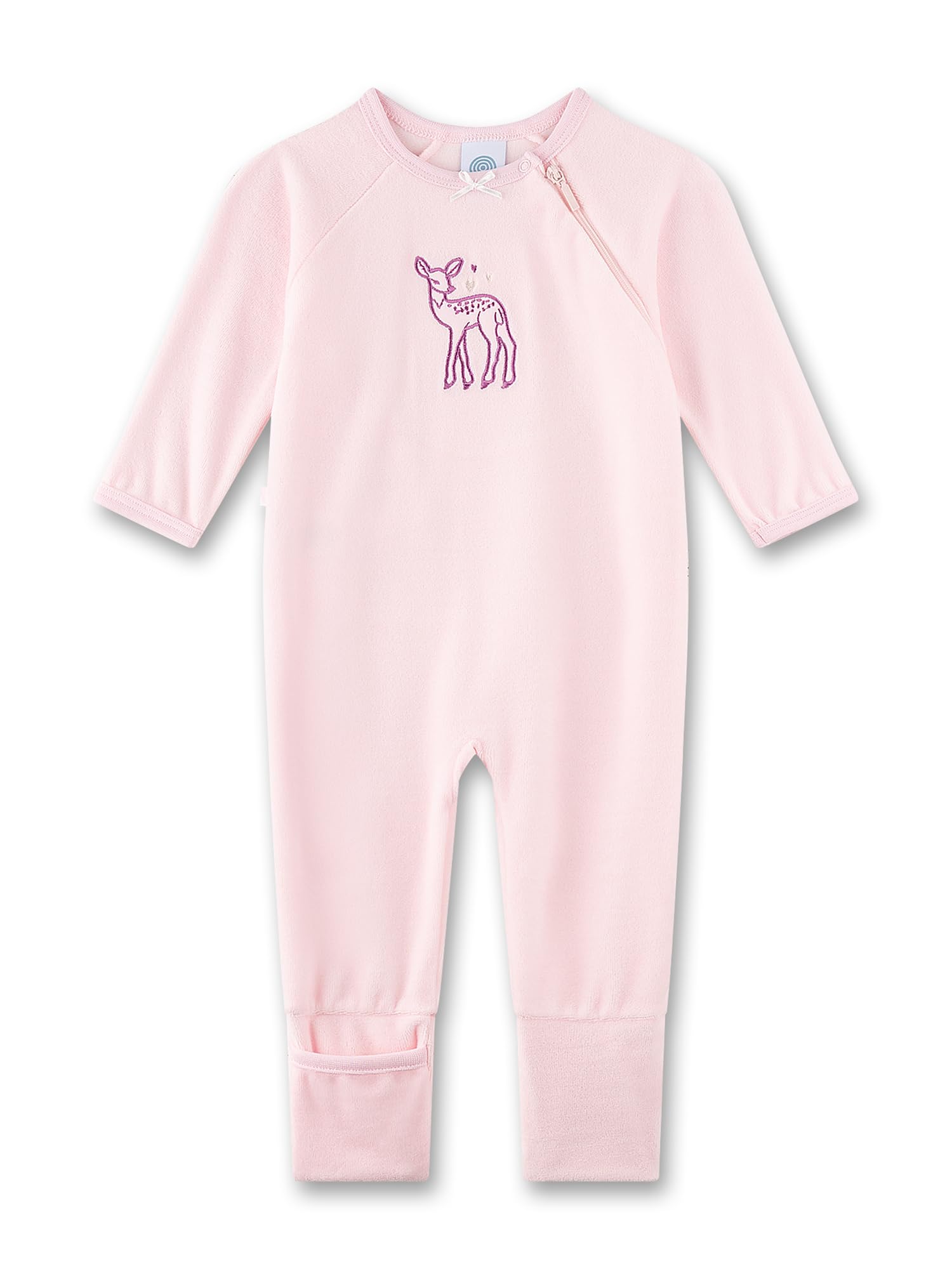 sanetta-baby-strampler-rosa-reh-nicki-aus-baumwoll-mix image 1