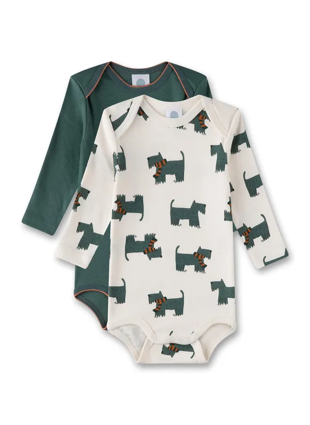 sanetta-jungen-body-langarm-doppelpack-off-white-gr-n-bio-baumwolle image 1