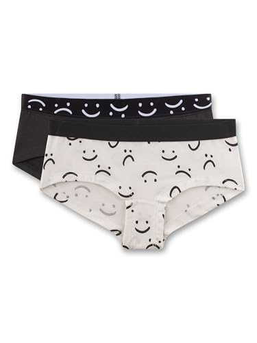 sanetta-m-dchen-hipster-doppelpack-schwarz-wei-gesichter-aus-baumwoll-mix image 4