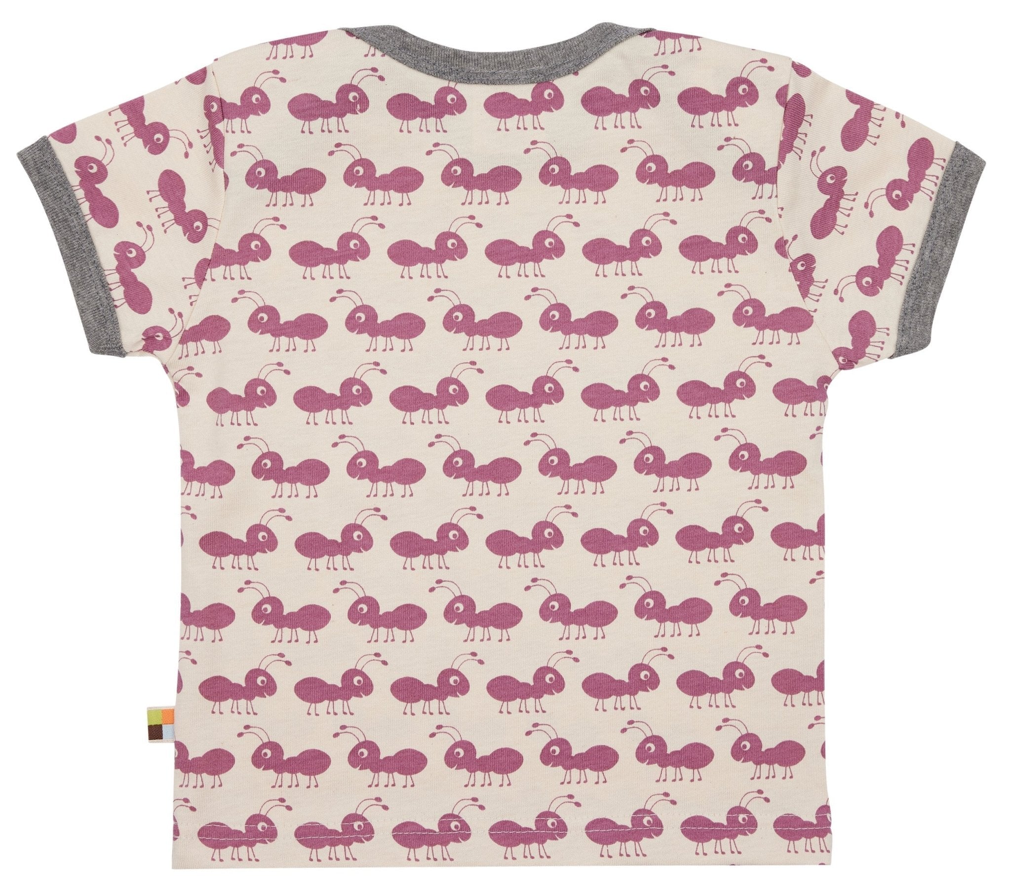 loud-proud-t-shirt-mit-druck-ameisen-bio-baumwolle-allover image 2