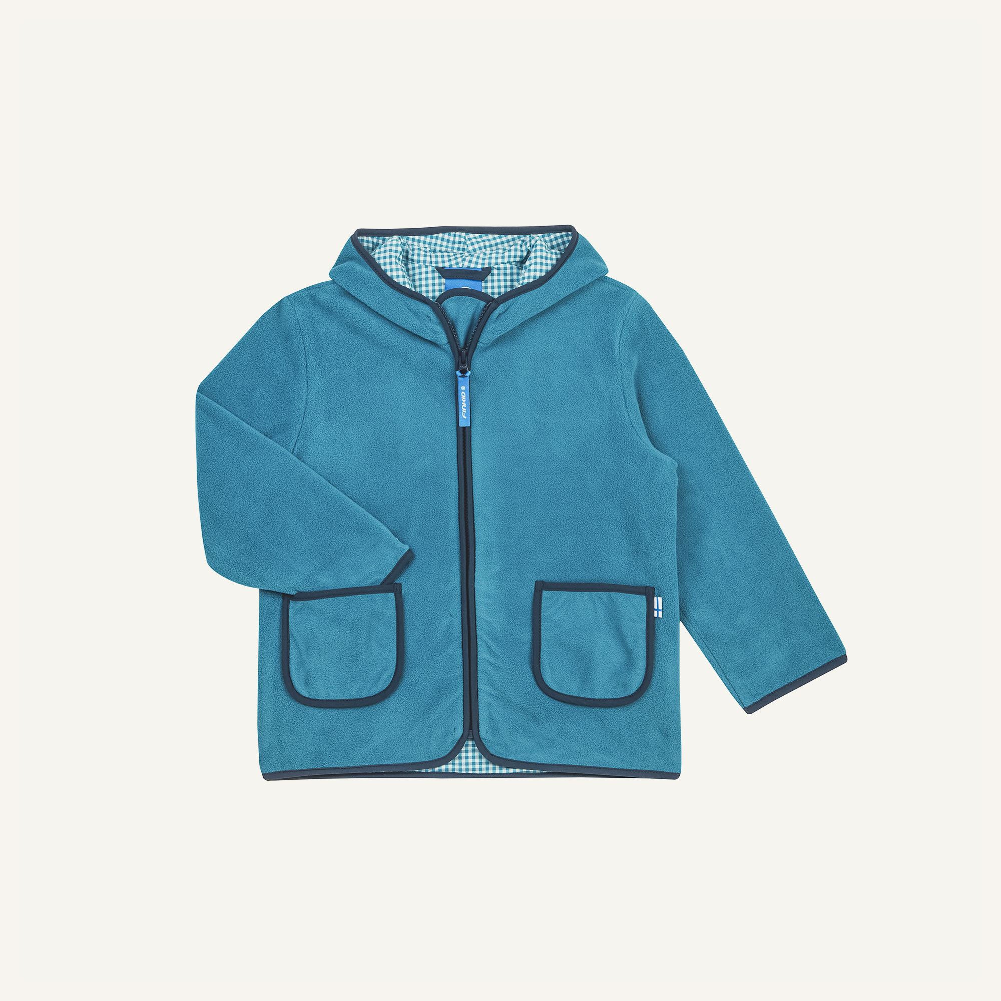finkid-tonttu-fleecejacke-kinder-zip-in-mit-zipfelkapuze image 6