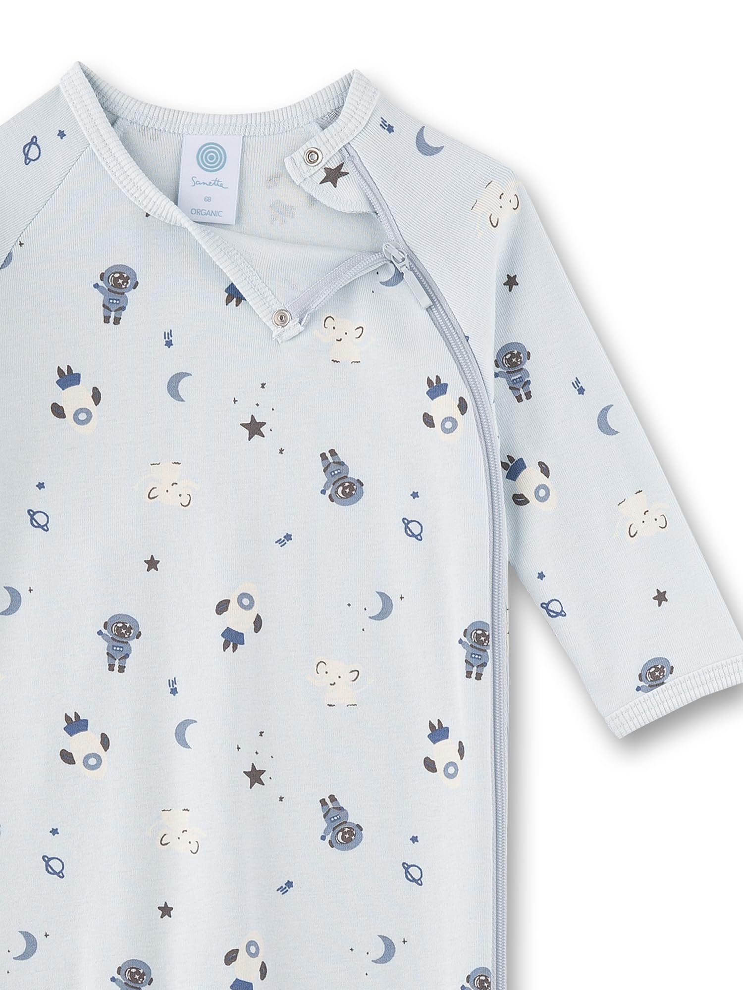 sanetta-baby-strampler-hellblau-weltall-jungen-overall image 3