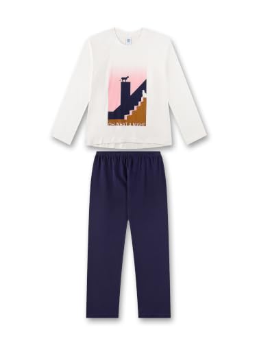sanetta-m-dchen-schlafanzug-lang-beige-katze-aus-baumwolle-kinderpyjama image 4