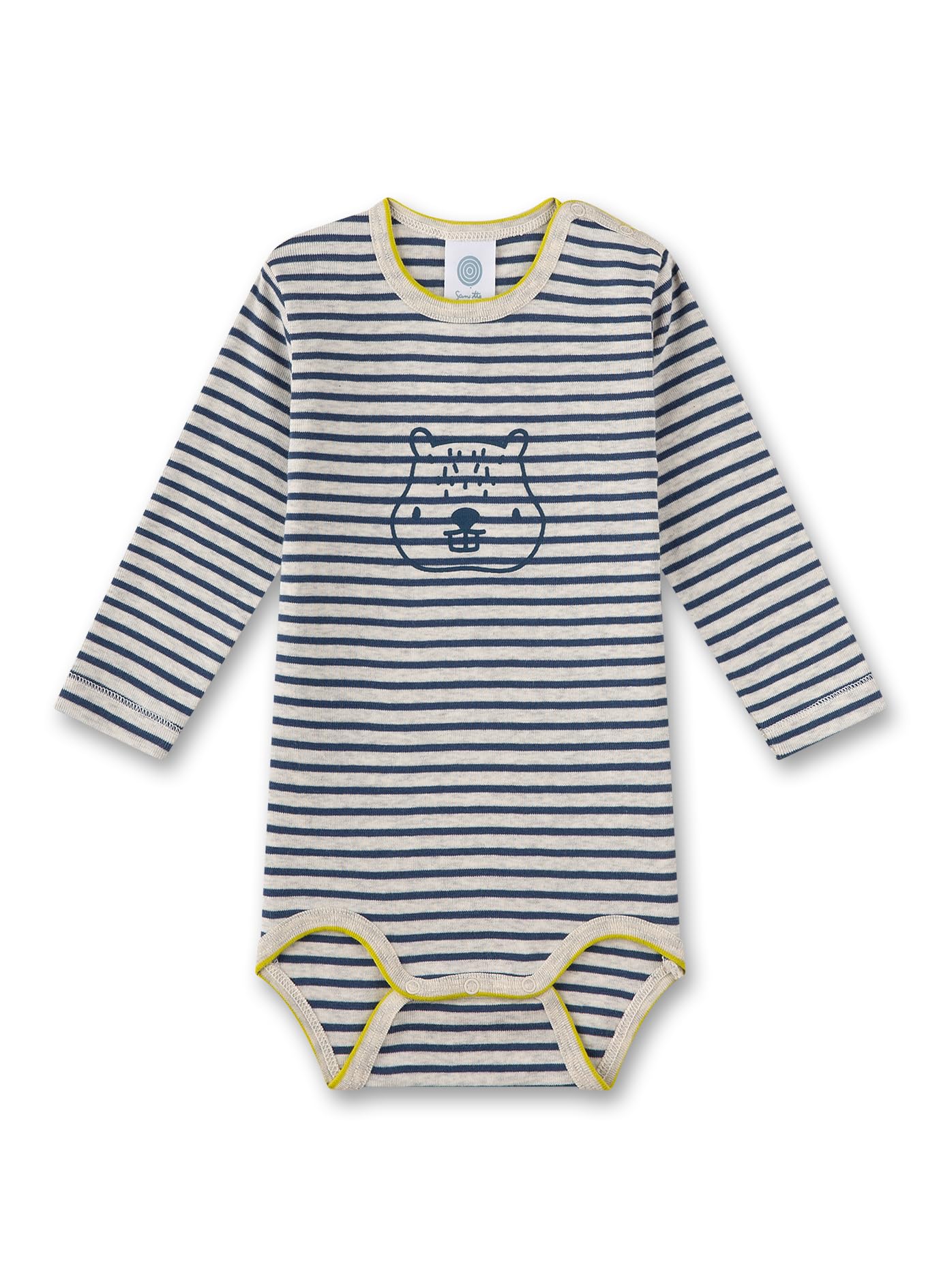 sanetta-baby-body-langarm-beige-aus-bio-baumwolle-f-r-jungen image 1