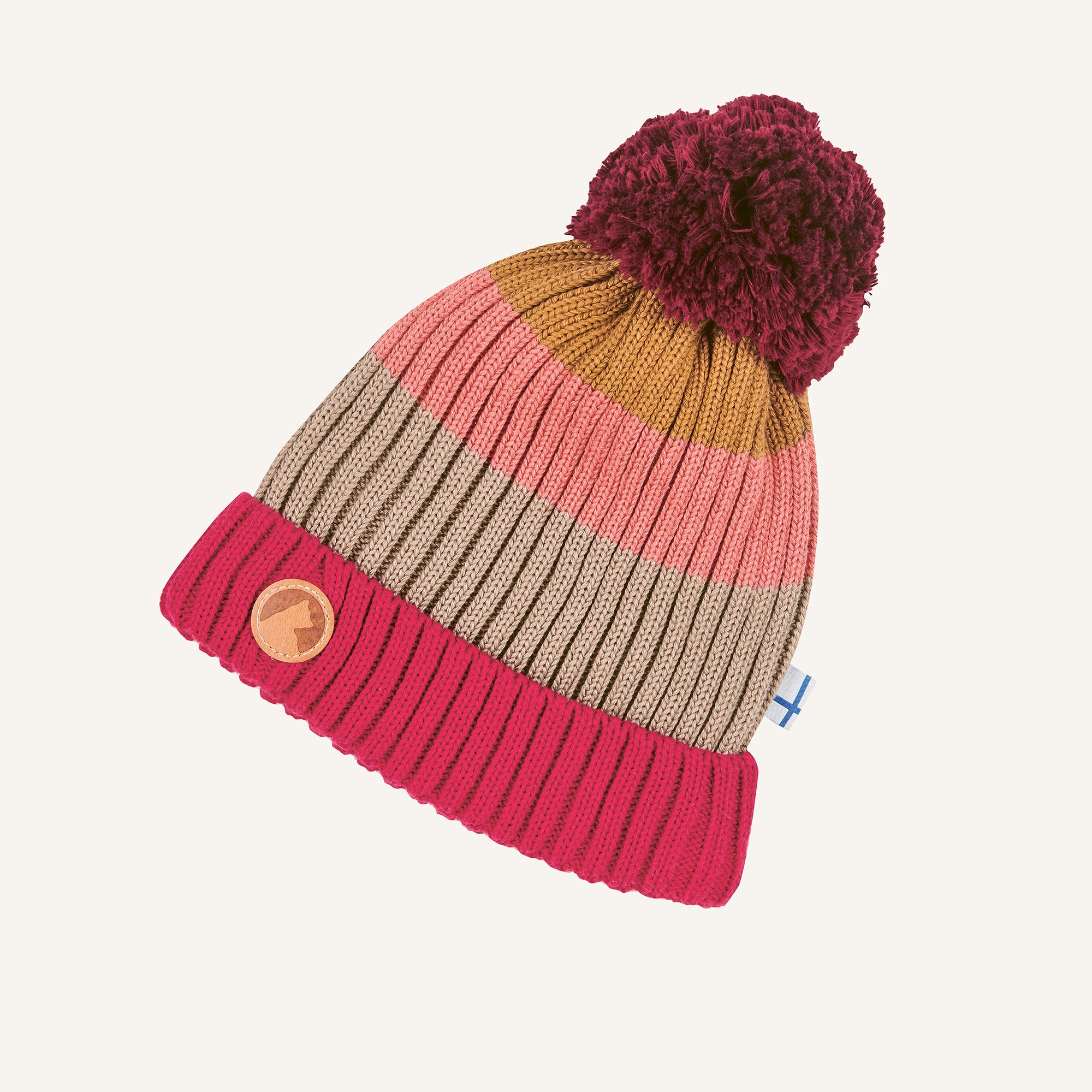 finkid-pompula-kinder-winterm-tze-pudelm-tze-grobstrick-mit-bommel image 2