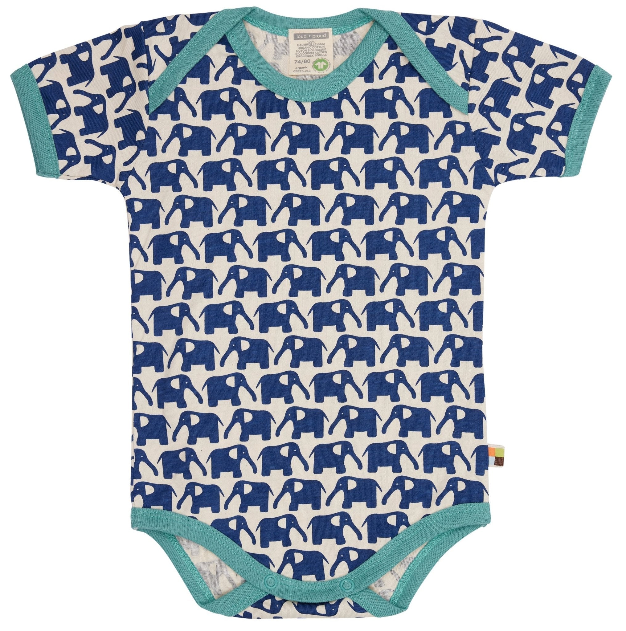 loud-proud-body-kurzarm-elefanten-bio-baumwoll-body-mit-elefanten-druck image 3