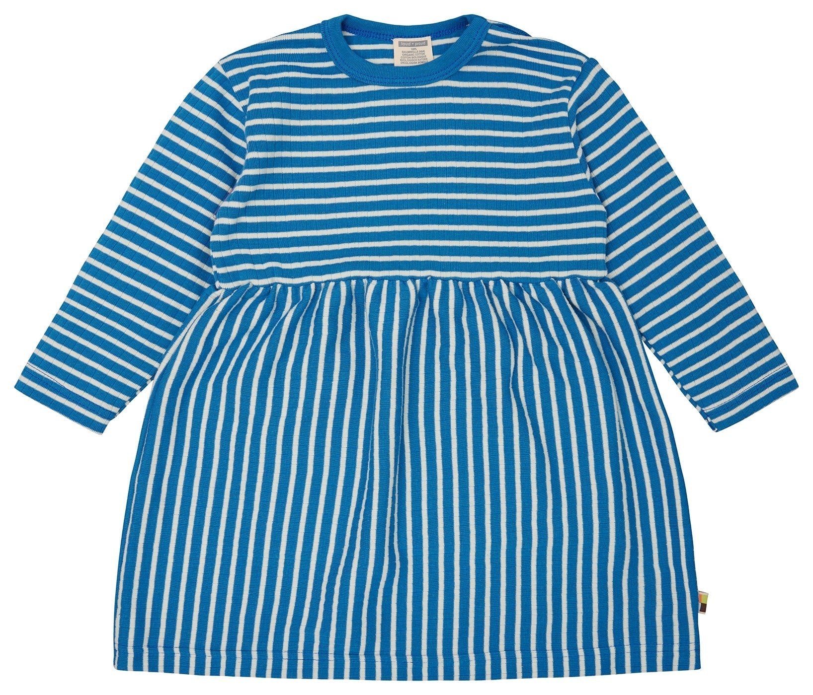 loud-proud-kleid-langarm-gestreift-mit-rippe-derby-rib-kleid image 1