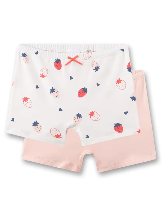 sanetta-m-dchen-shorts-doppelpack-rosa-beige-erdbeere-unterhose-aus-baumwolle image 1