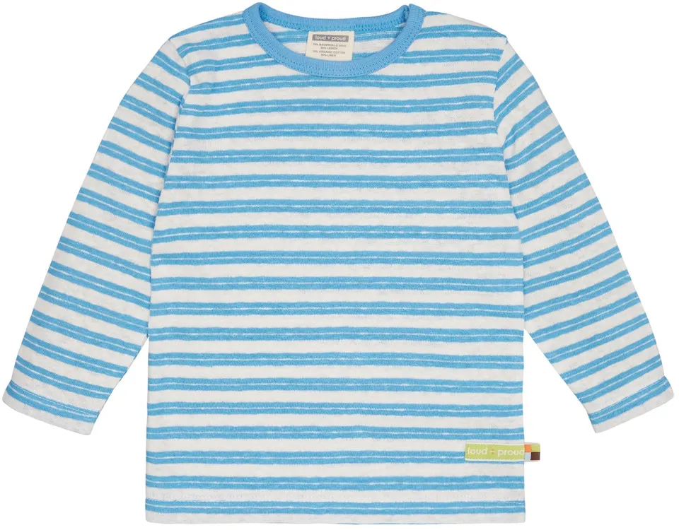 loud-proud-shirt-streifen-mit-leinen-gestreiftes-kinder-shirt image 1