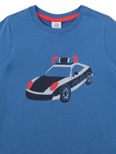sanetta-pure-jungen-schlafanzug-kurz-blau-polizei-100-bio-baumwolle image 6