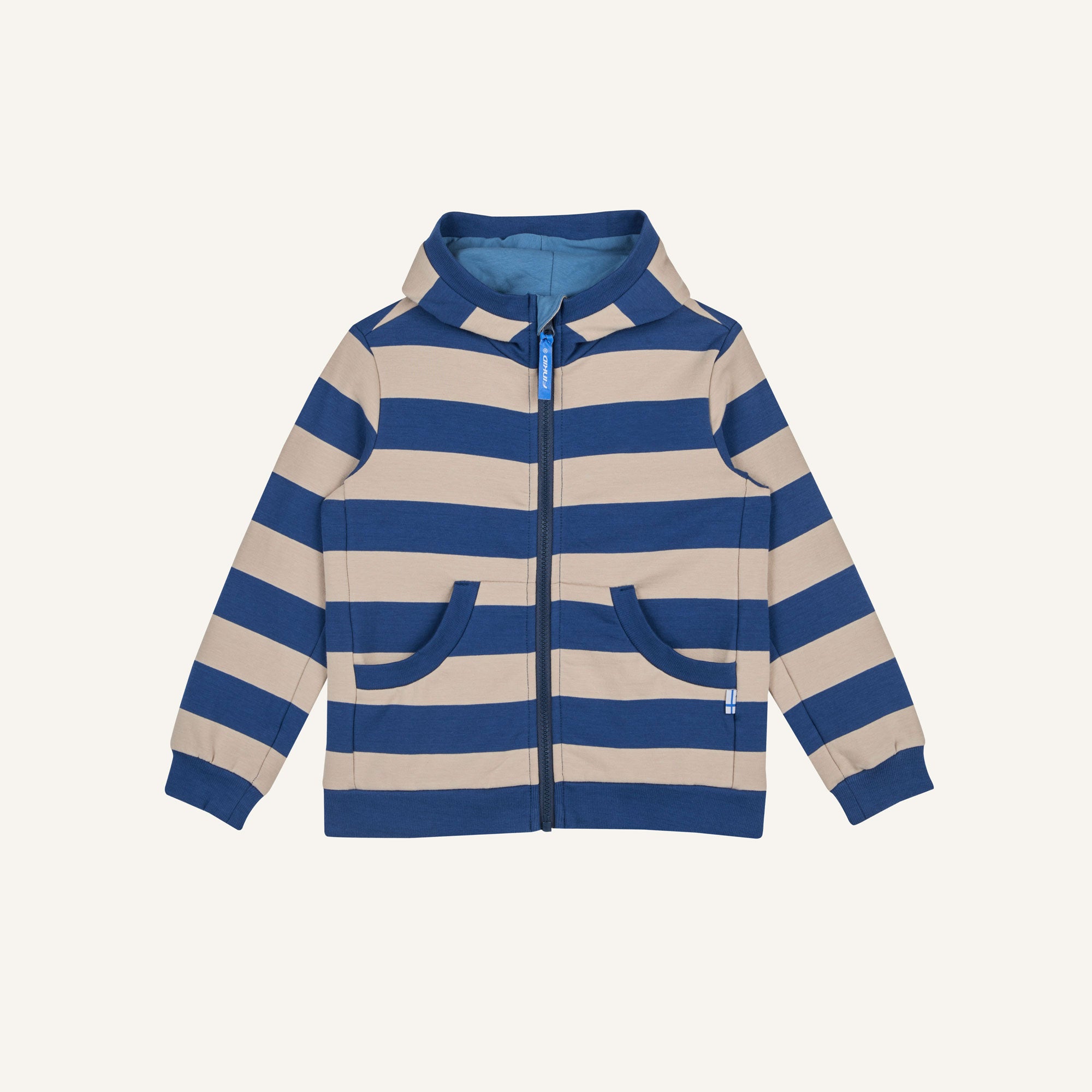 finkid-laiva-sweatjacke-zip-in-biobaumwolle-mit-k-ngurutaschen image 1