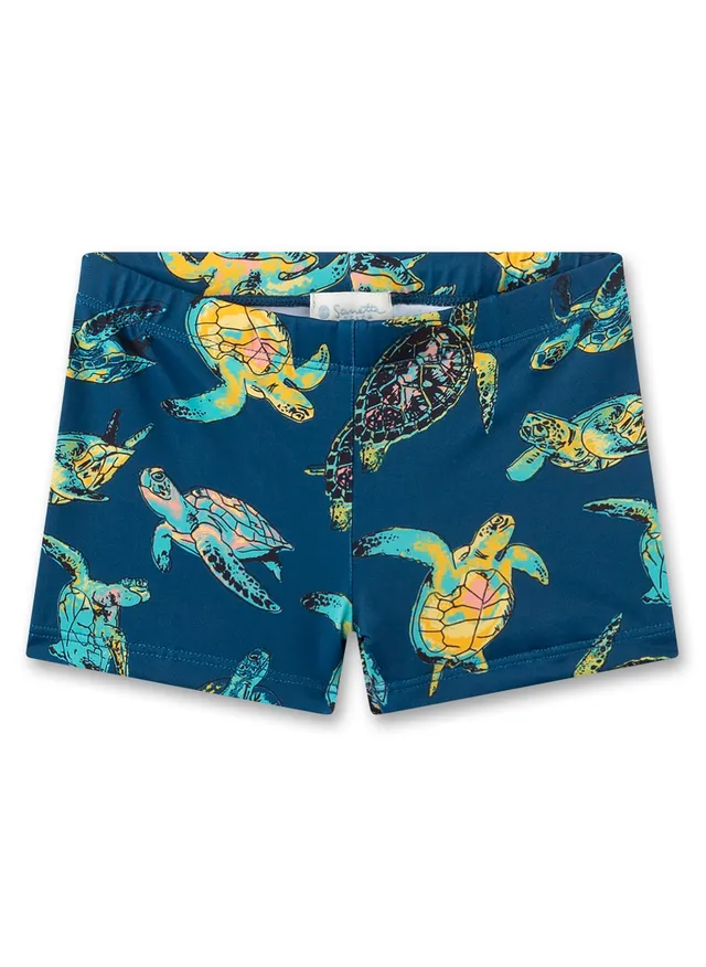 sanetta-jungen-badehose-blau-schildkr-te-schnell-trocknende-badehose-aus-recycel image 1