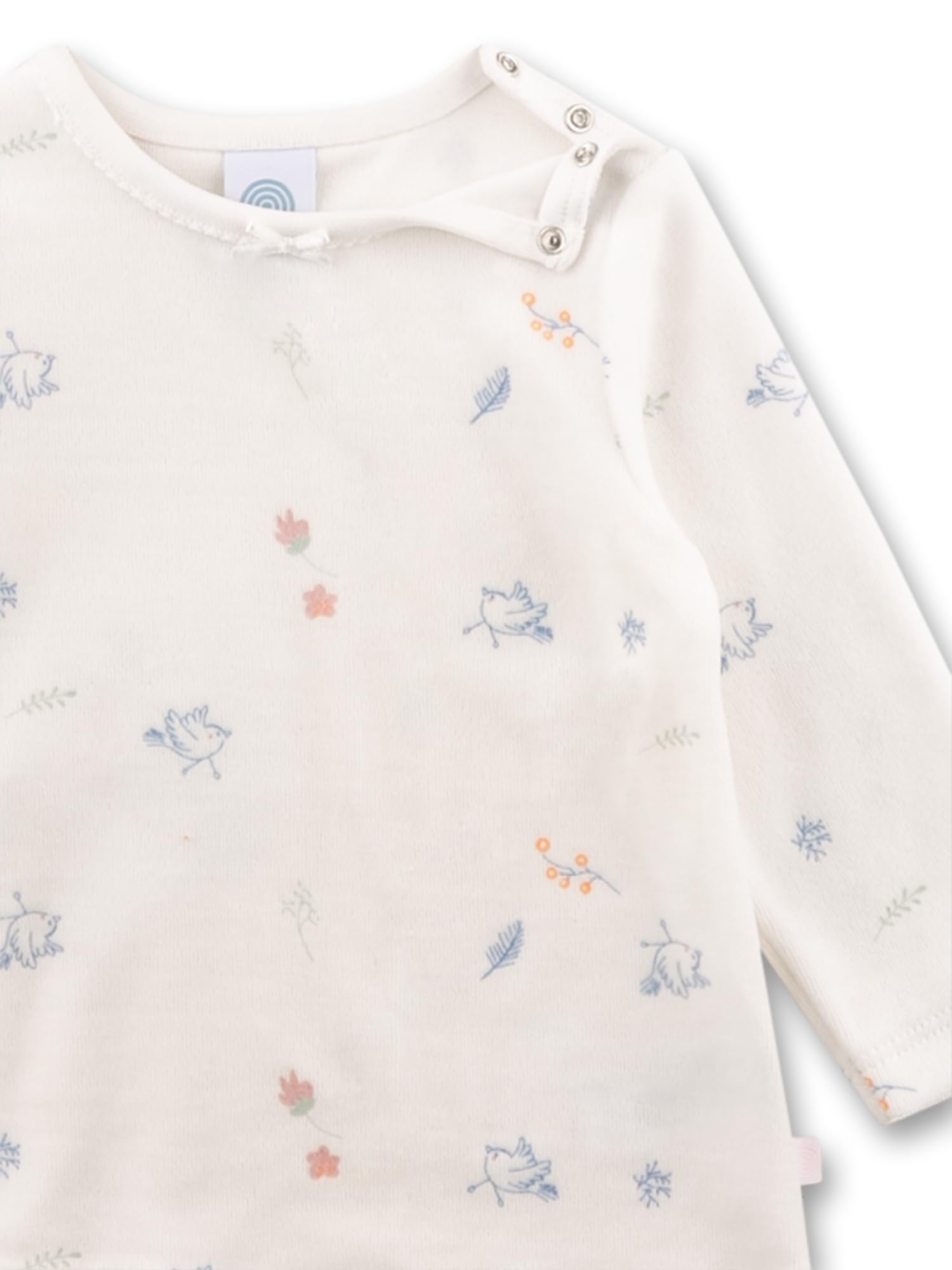 sanetta-m-dchen-schlafanzug-off-white-birds-aus-nicki-2 image 3