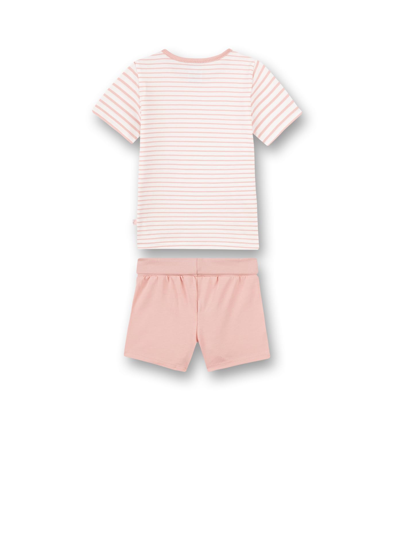 sanetta-m-dchen-schlafanzug-kurz-rosa-ringel-bio-baumwolle-gots image 2