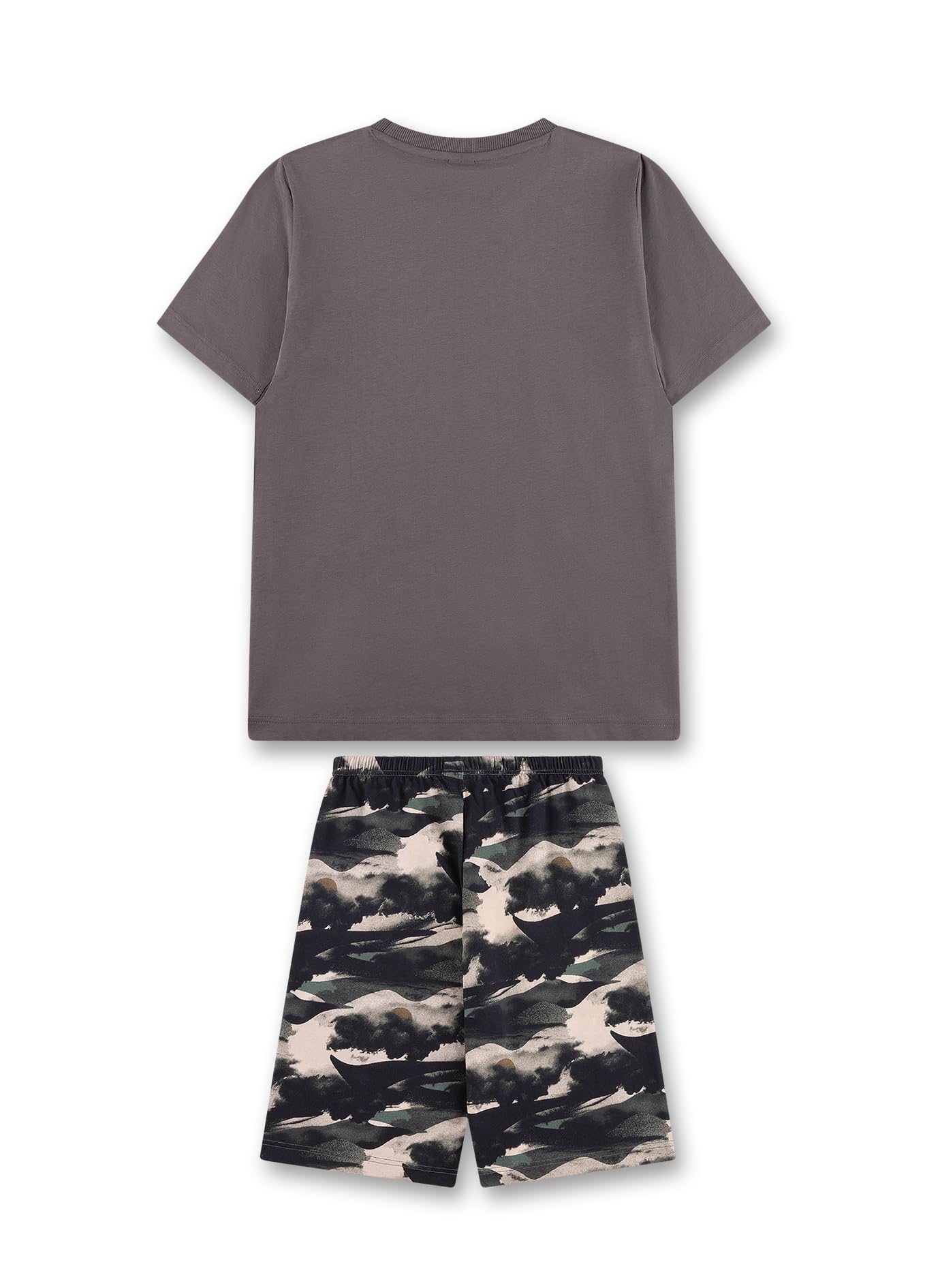 sanetta-jungen-schlafanzug-kurz-grau-pyjamaset-aus-baumwolle image 2