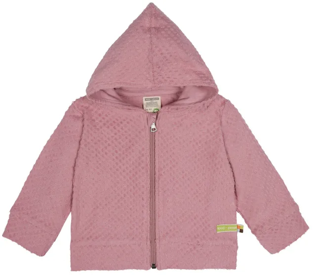 loud-proud-jacke-aus-frottee-mit-punkten-kapuzenjacke-mit-rei-verschluss image 1
