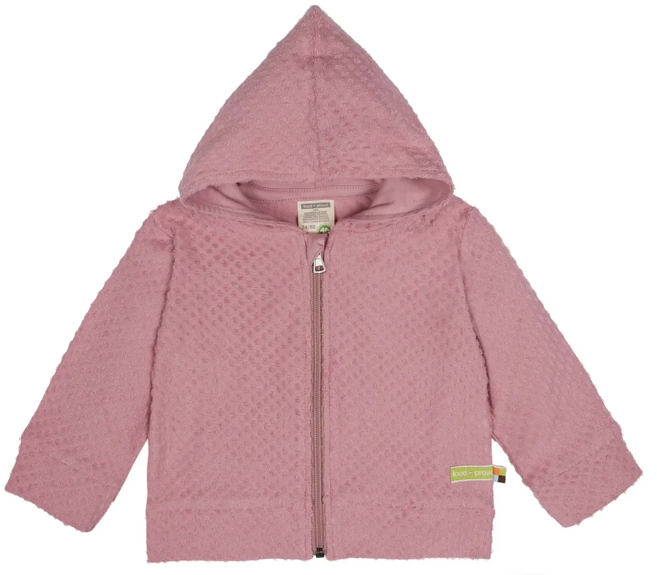 loud-proud-jacke-aus-frottee-mit-punkten-kapuzenjacke-mit-rei-verschluss image 1