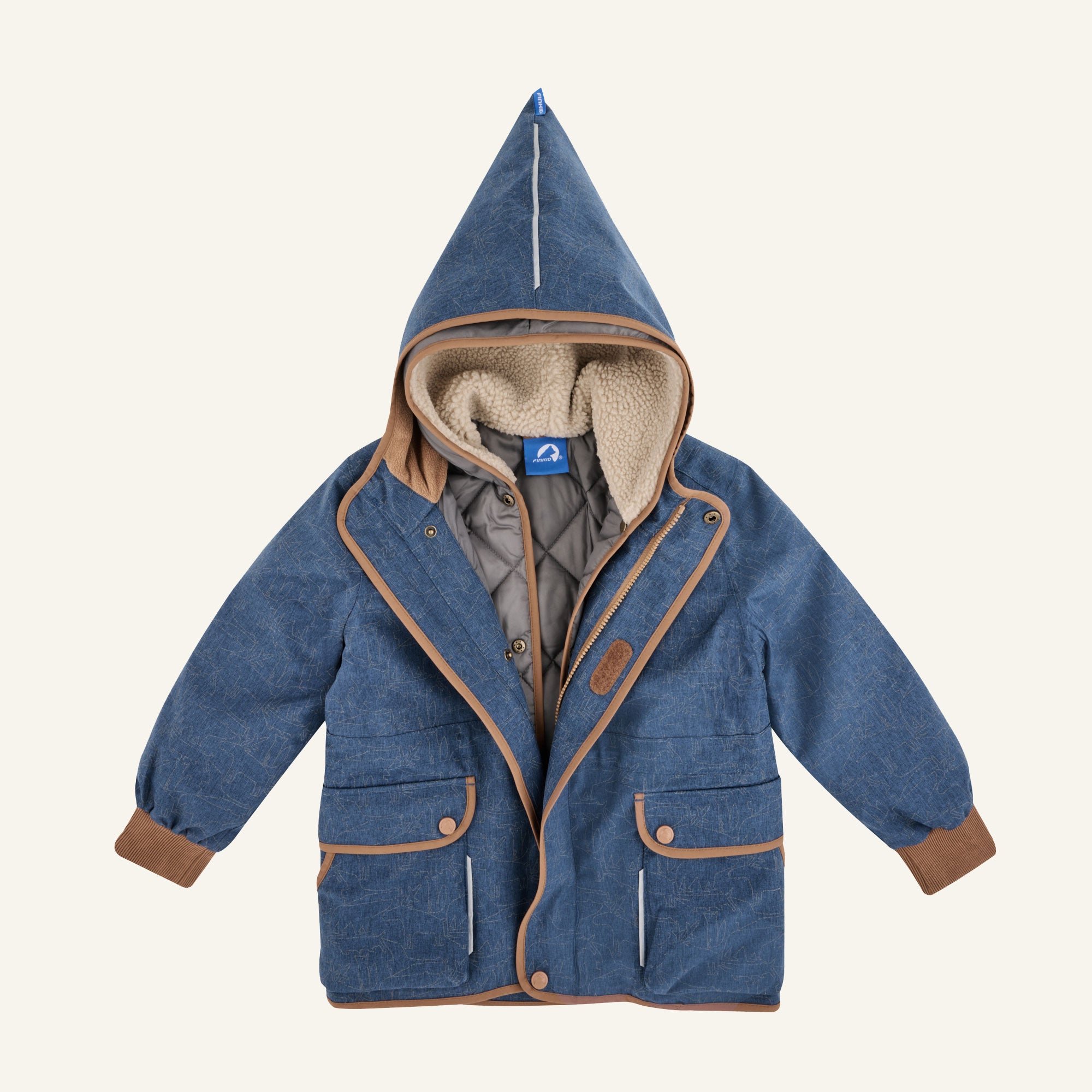 finkid-kamu-ice-2-in-1-outdoorparka-mit-steppfutter-f-r-kinder image 3