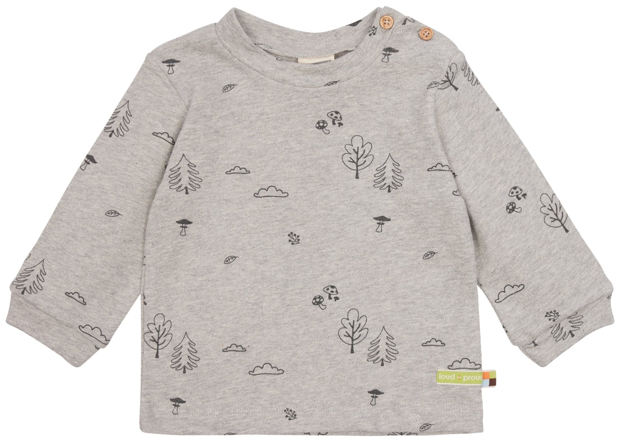 loud-proud-shirt-langarm-strukturstrick-mit-druck-wald-motiv image 3