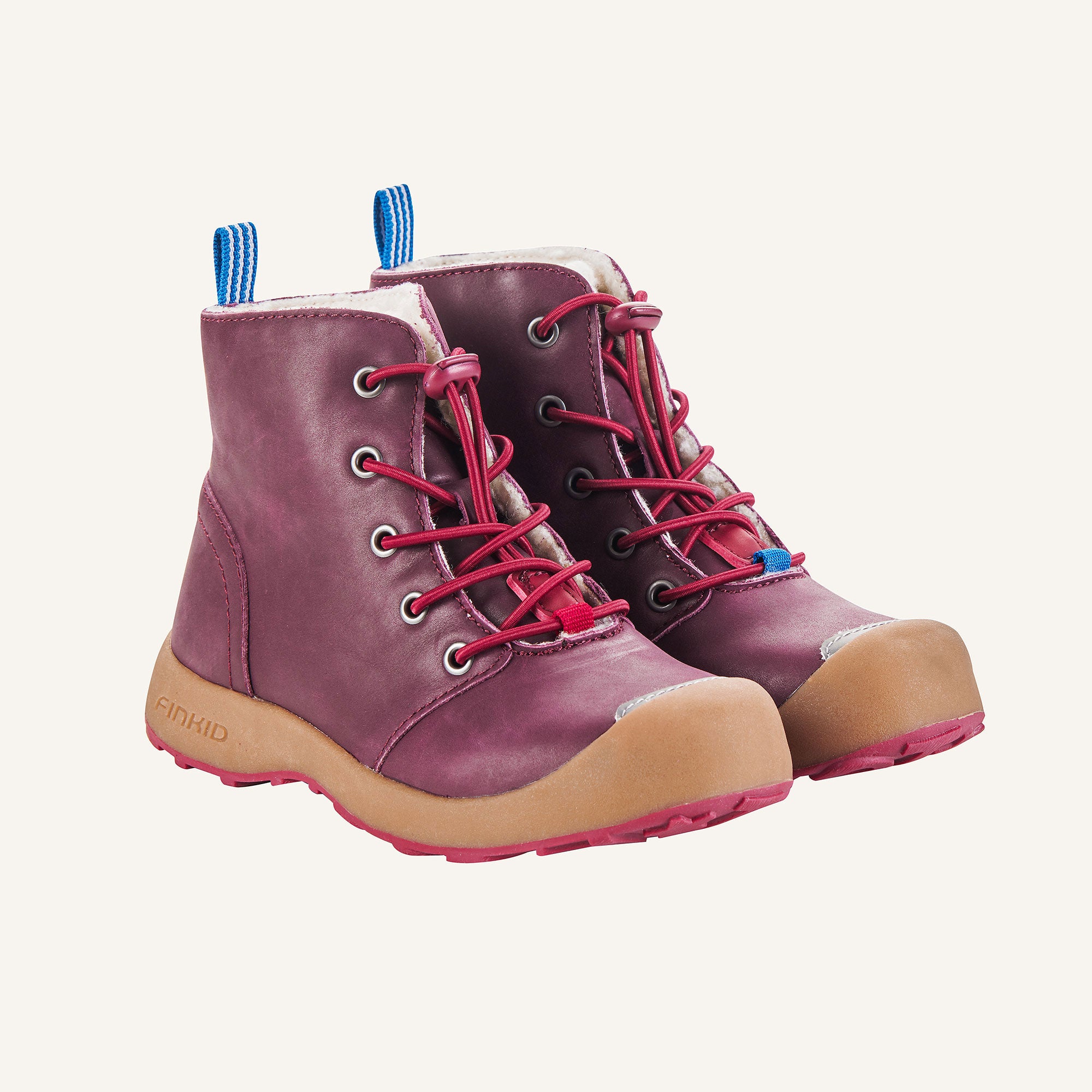 finkid-siipi-kinder-lederstiefel-mit-schn-rung-und-wintersohle image 2