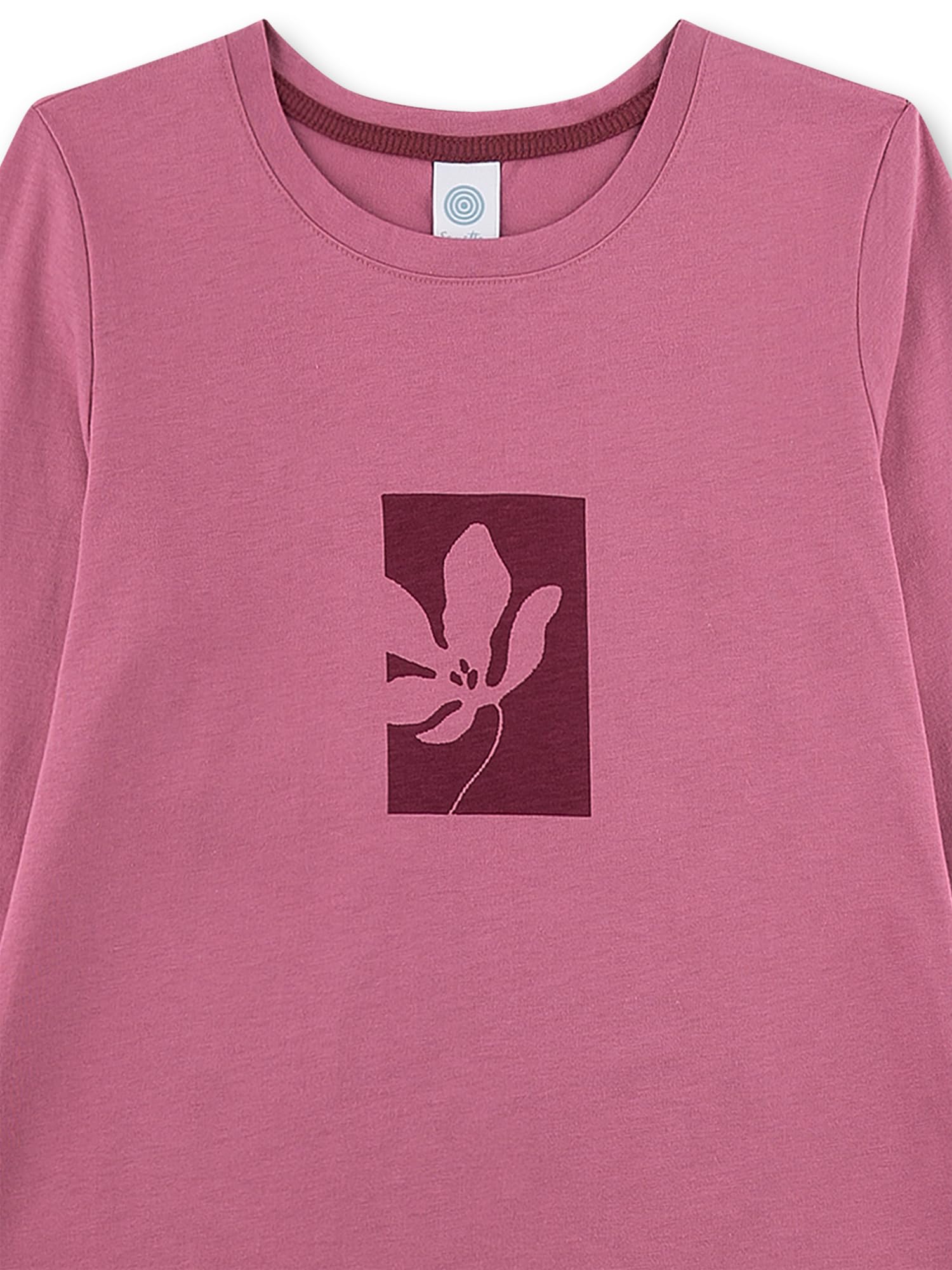 sanetta-m-dchen-schlafanzug-lang-rosa-blume-baumwolle-altrosa-bordeaux image 3