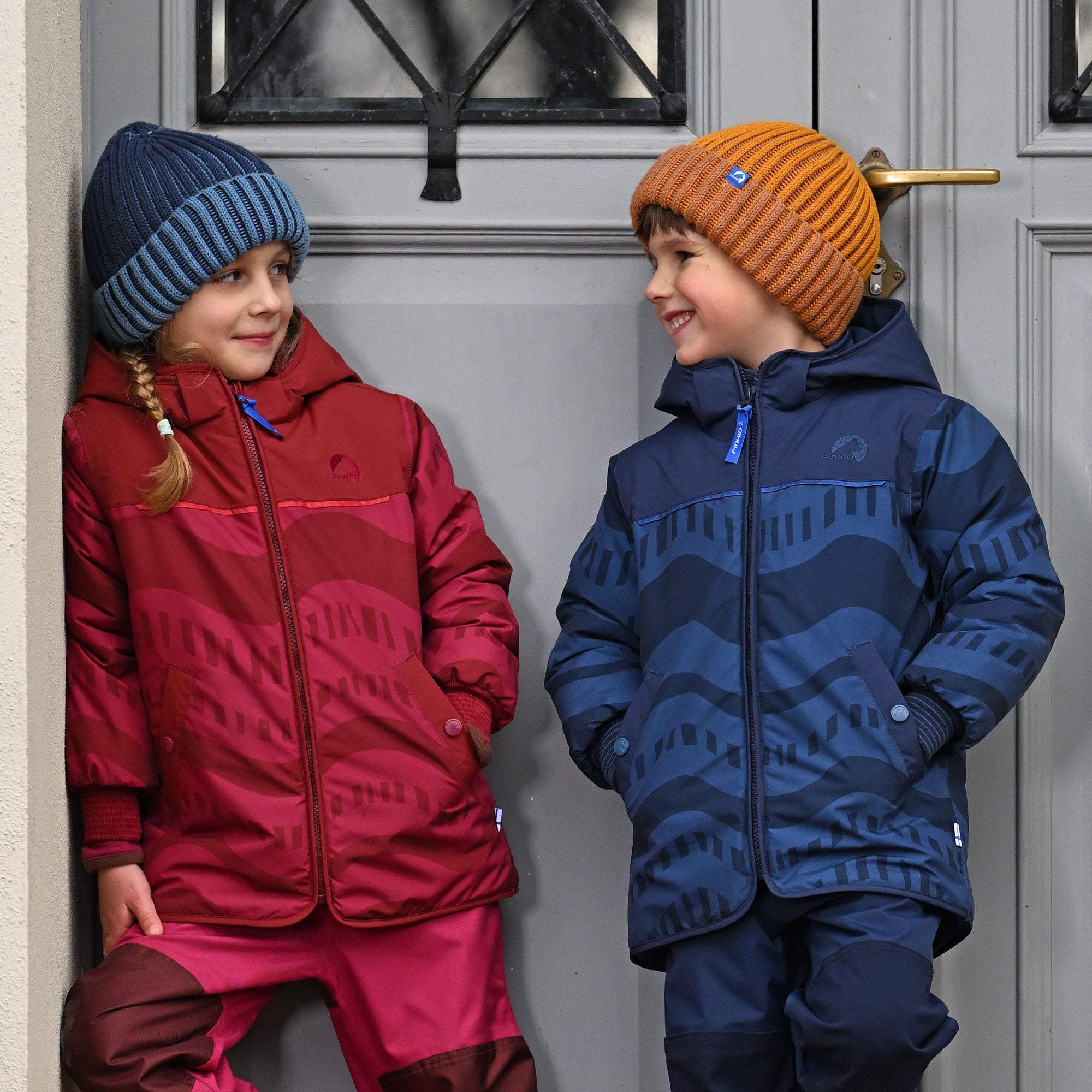 finkid-kuvio-winterjacke-kinder-winterparka-wasserdicht-nordik-print image 7