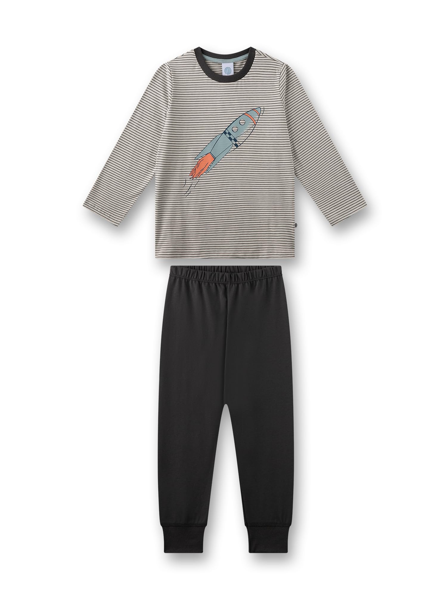 sanetta-jungen-schlafanzug-lang-off-white-100-baumwolle image 1
