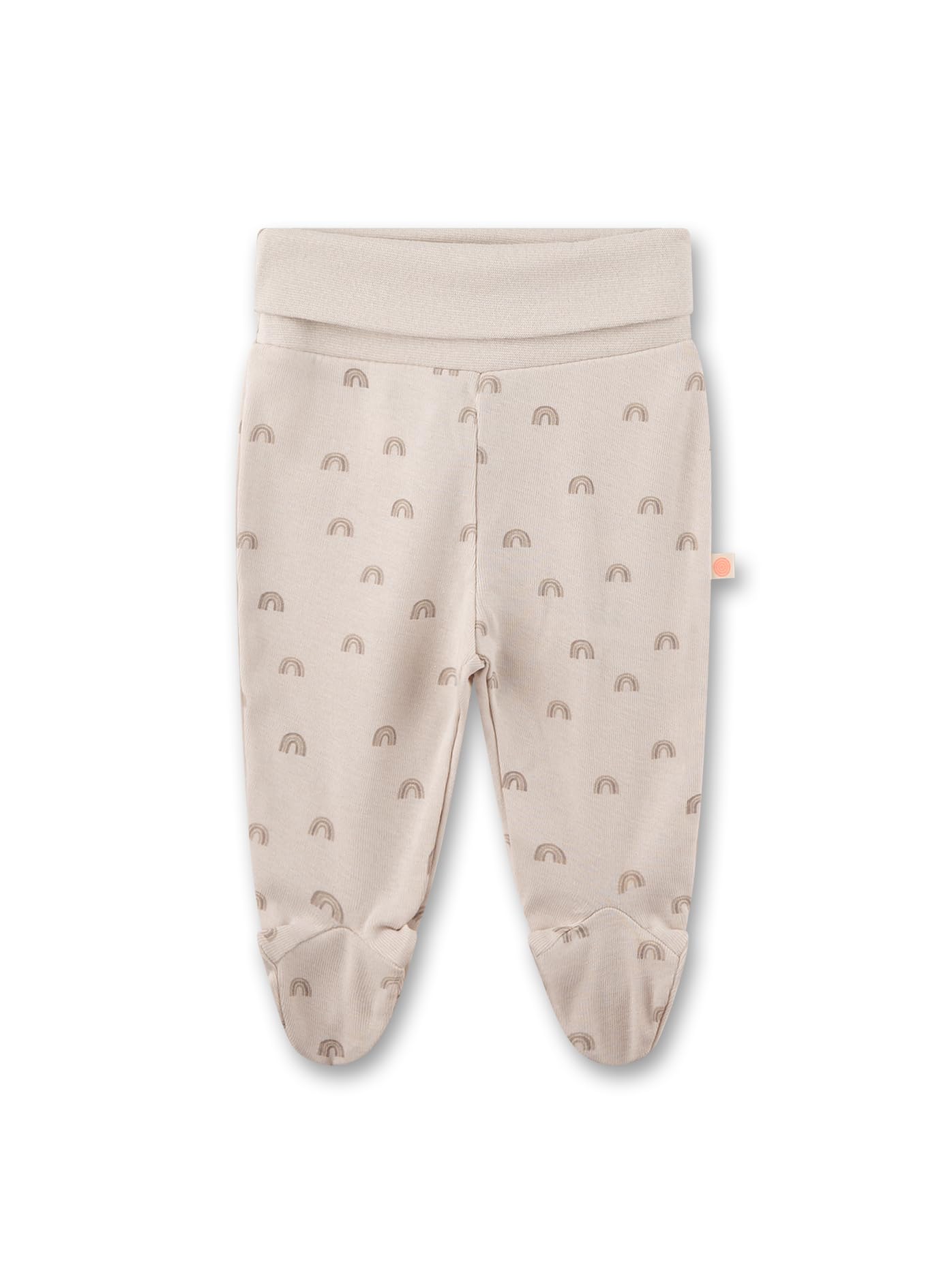sanetta-newborn-hose-mit-fu-beige-regenbogen-pyjamahose-aus-bio-baumwolle-unisex image 1
