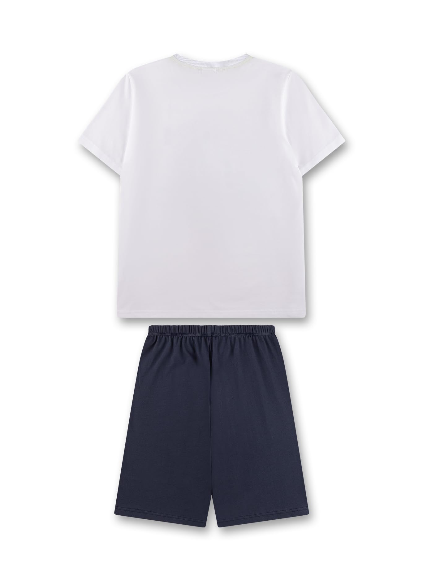 sanetta-jungen-schlafanzug-kurz-wei-pyjamaset-aus-baumwolle image 2