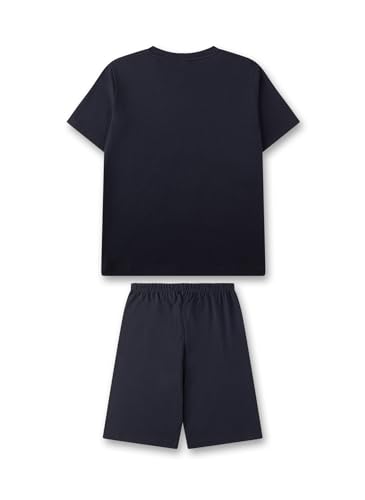 sanetta-jungen-schlafanzug-kurz-dunkelblau-pyjamaset-aus-baumwolle image 5