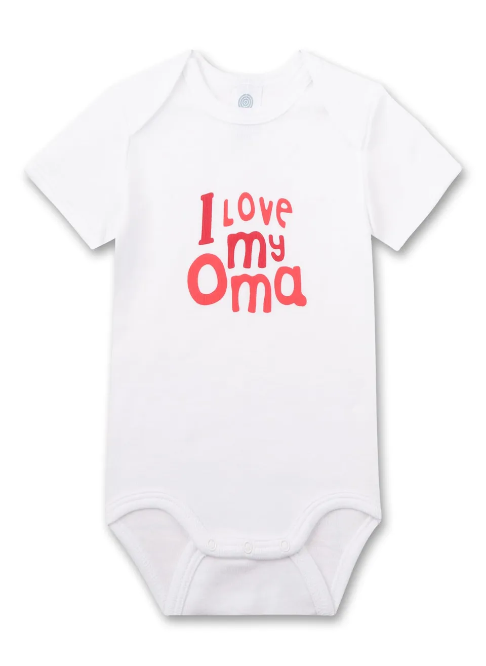 sanetta-baby-body-kurzarm-wei-i-love-my-oma-bio-baumwolle-m-dchen image 1