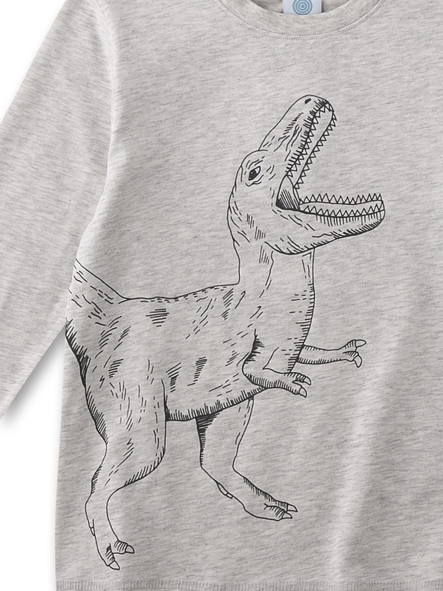 sanetta-jungen-schlafanzug-lang-grau-dinosaurier-bio-baumwolle image 3