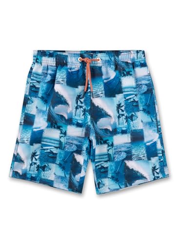 sanetta-jungen-badeshorts-blau-aus-recyceltem-polyester image 4