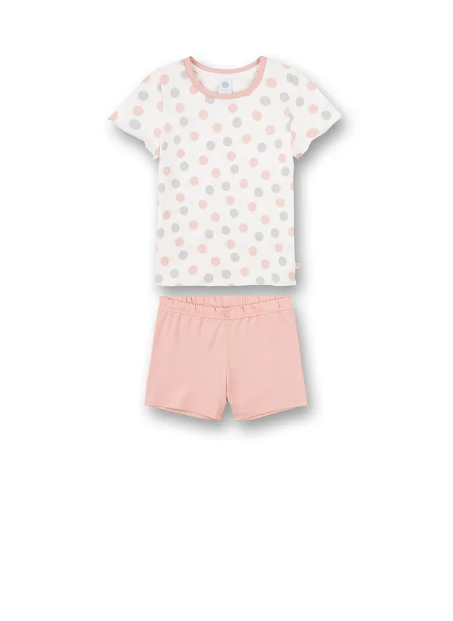 sanetta-m-dchen-schlafanzug-wei-dots-allover-baumwolle image 1