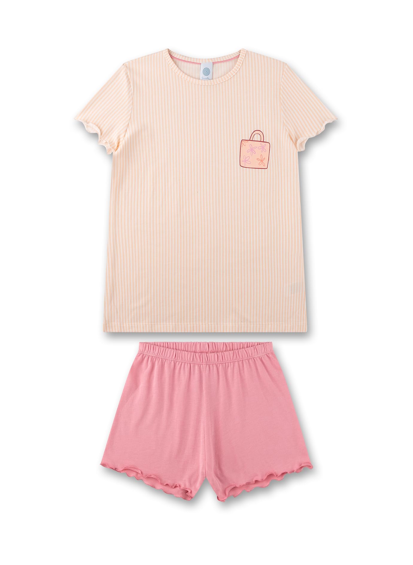 sanetta-m-dchen-schlafanzug-kurz-rosa-aus-baumwoll-modal-mix-pyjamaset-f-r-m-dch image 1