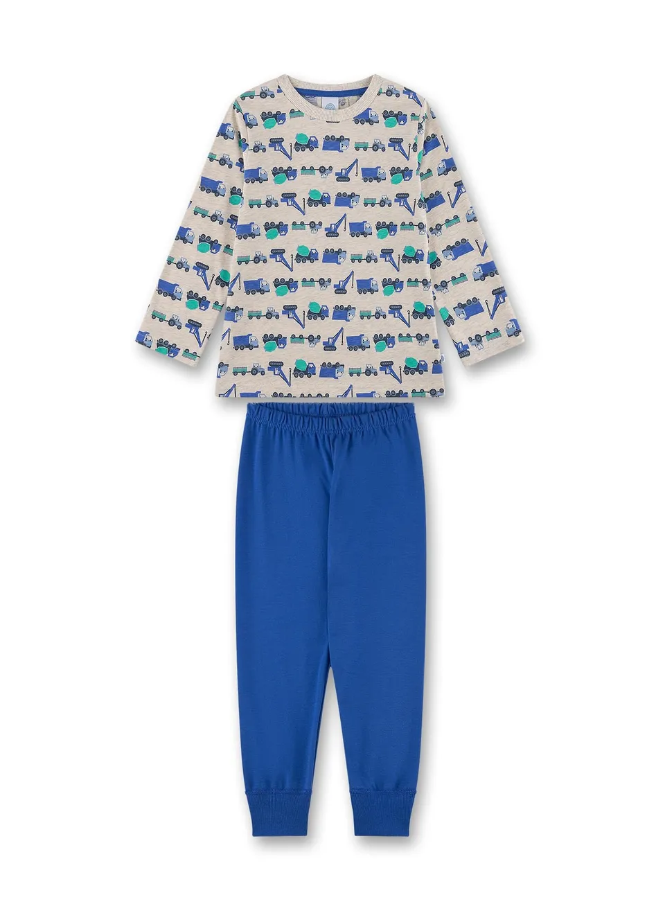 sanetta-jungen-schlafanzug-lang-beigemelange-baumwoll-pyjamaset-f-r-jungen image 1