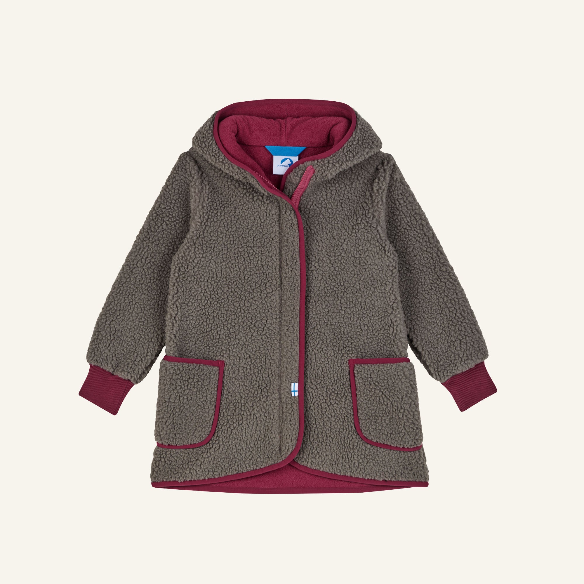 finkid-lammu-m-dchen-teddyfleece-jacke-mit-kapuze image 4
